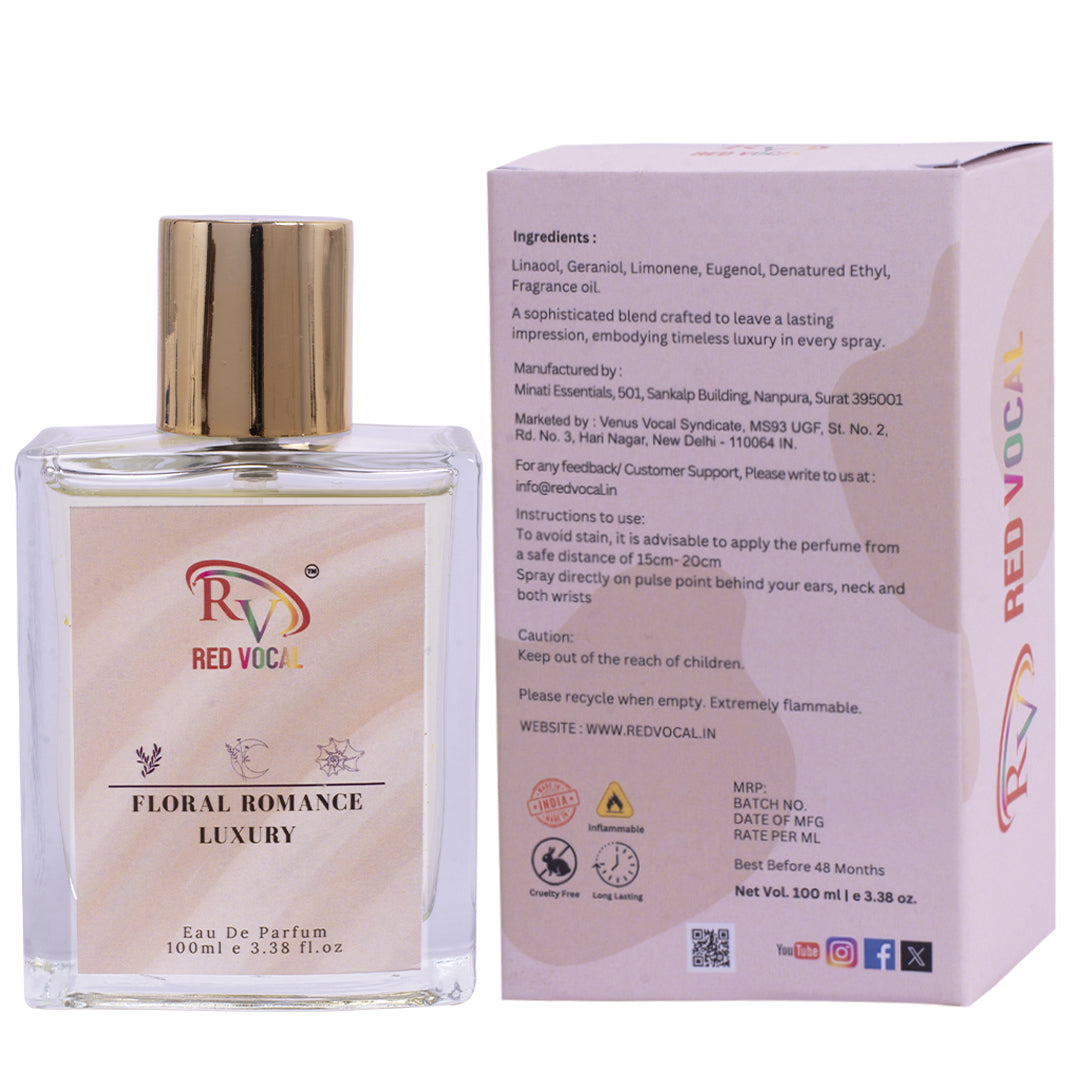 Red Vocal Floral Romance Luxury Eau De Parfum – Women’s 100ml Scent