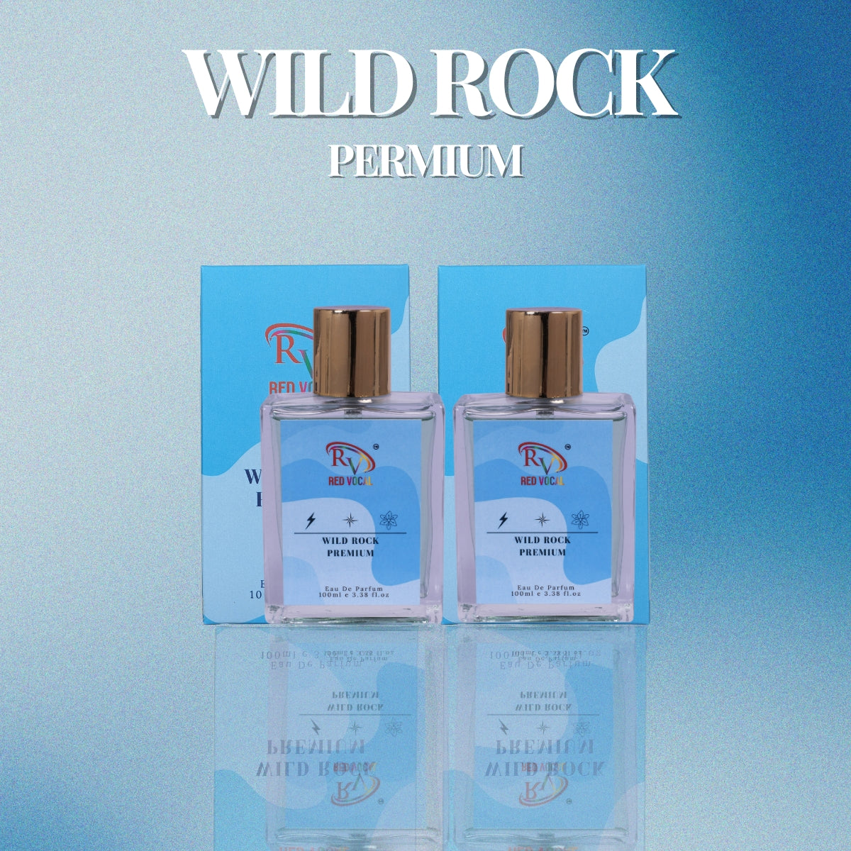 Wild Rock Premium Perfume spray 100mlx2 | Perfume Combo | Long Lasting Fragrance for Men