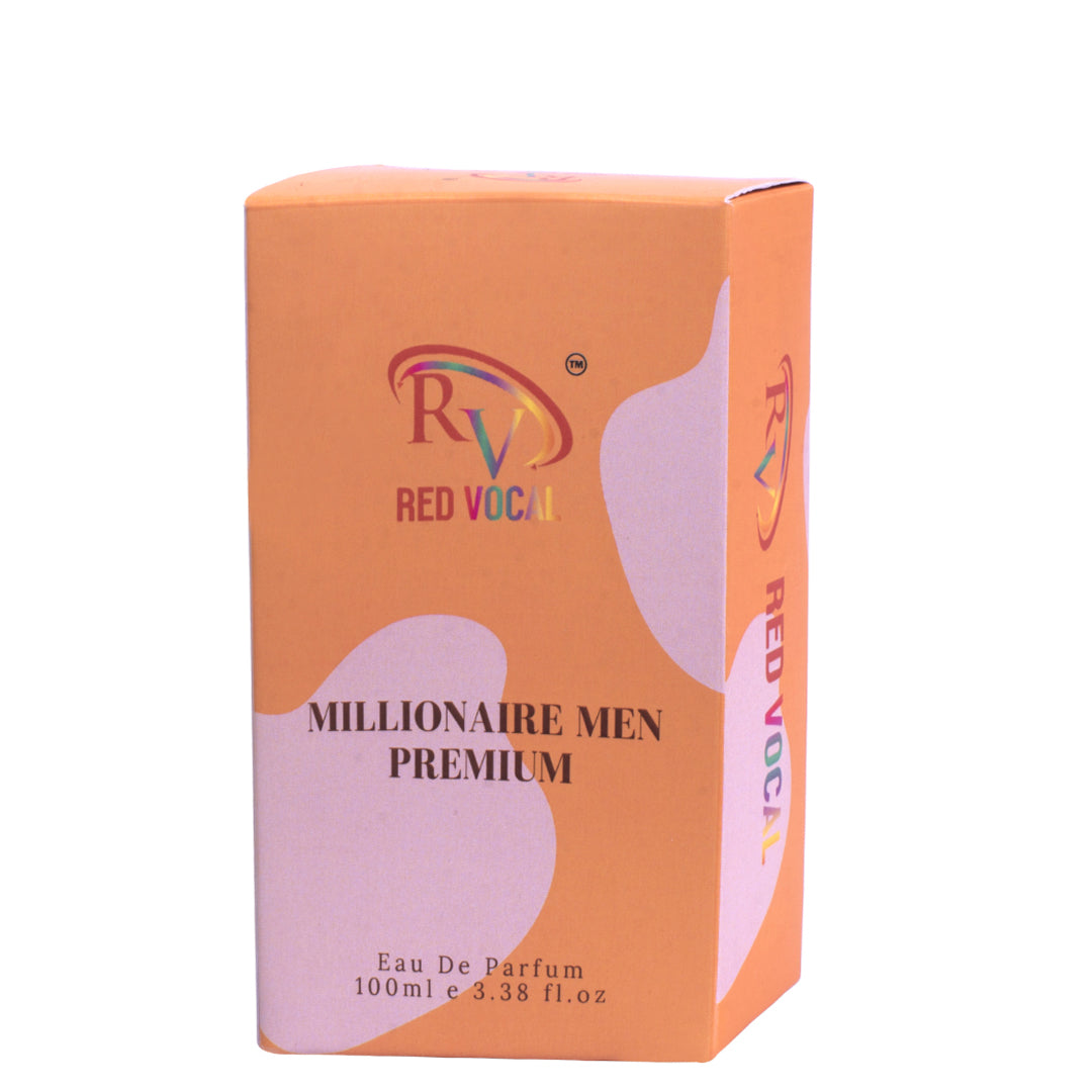 Red Vocal Millionaire Men Eau De Parfum 100ml – Bold Masculine Fragrance Inspired by 1 Million