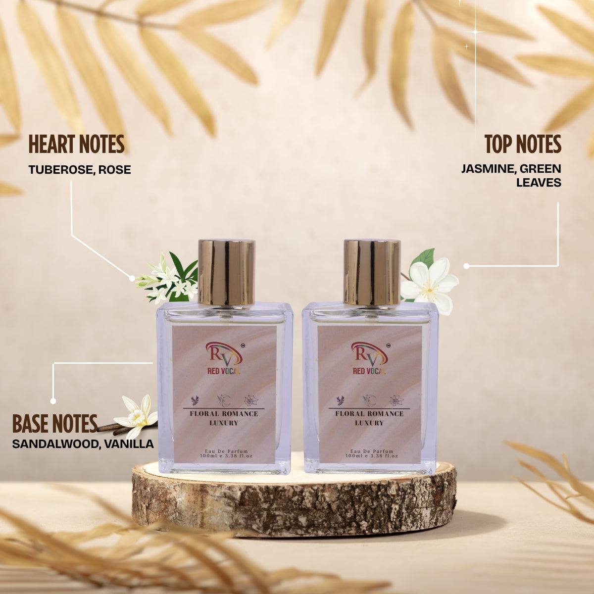 Floral Romance Luxury Perfume Spray 100mlx2 | Combo Perfume | Elegant Scent for Women