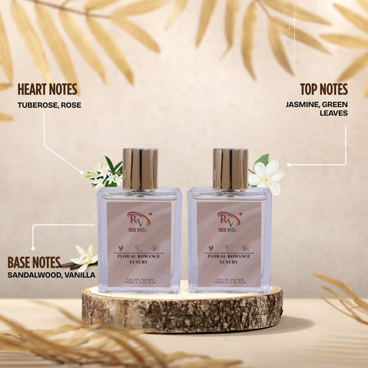 Floral Romance Luxury Perfume Spray 100mlx2 | Combo Perfume | Elegant Scent for Women