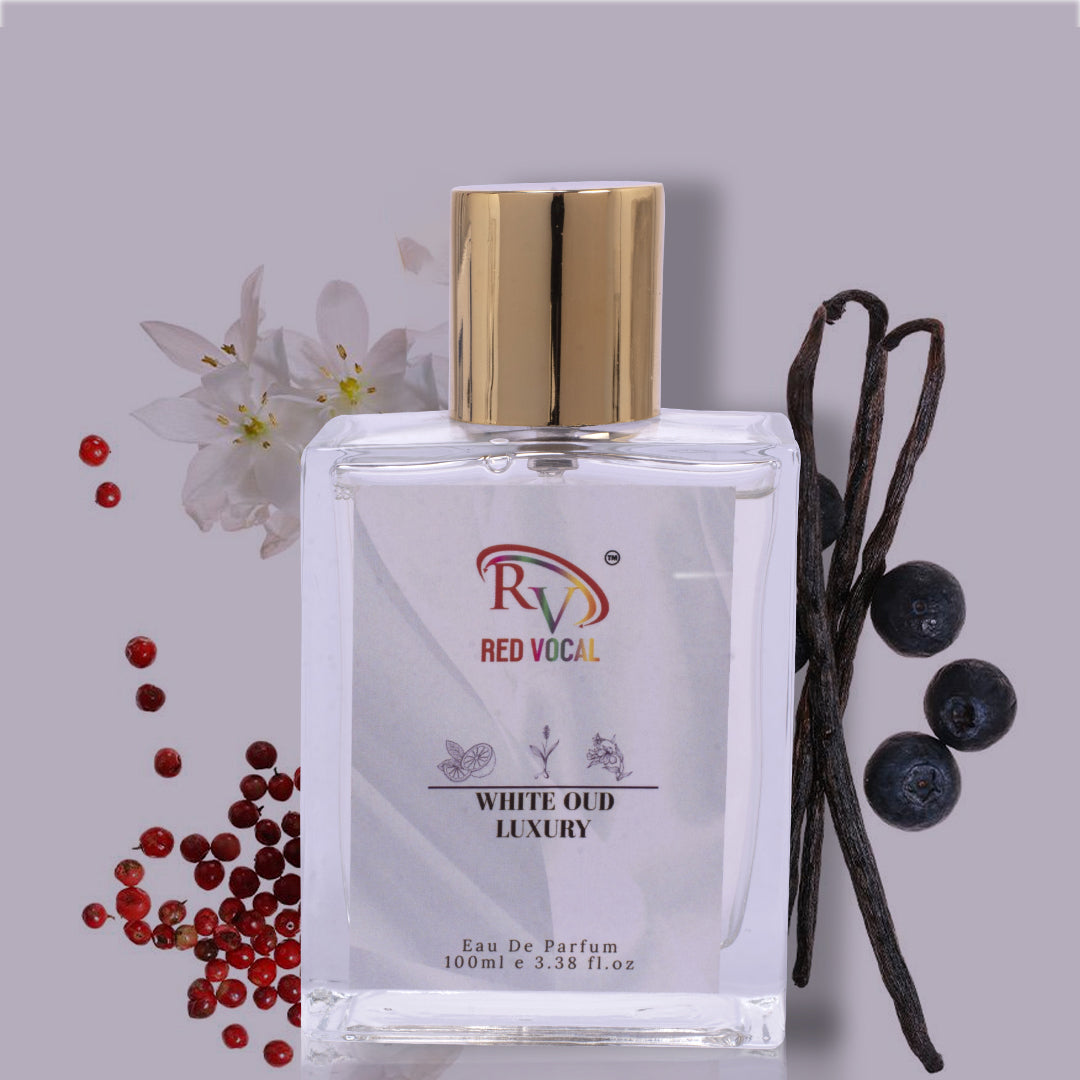 Red Vocal White Oud Luxury (Unisex), Floral Romance Luxury (Women) Wild Rock Premium (Men) Eau de Parfum Combo – 3 x 100ml | Premium Unisex Fragrance Set
