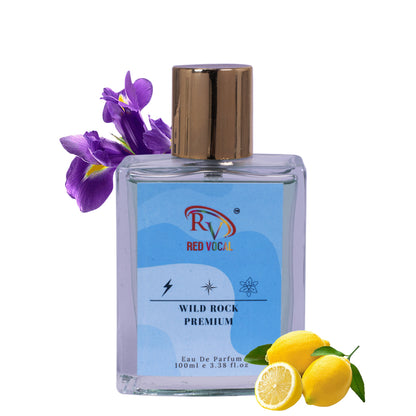 Red Vocal Wild Rock Eau De Parfum 100ml – Fresh & Spicy Men’s Perfume Inspired by Dior Sauvage