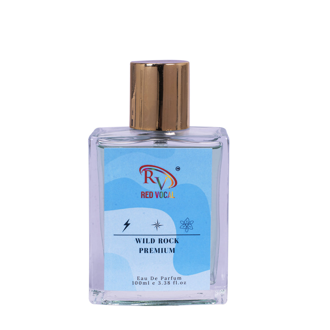 Red Vocal Wild Rock Eau De Parfum 100ml – Fresh & Spicy Men’s Perfume Inspired by Dior Sauvage