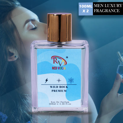 Wild Rock Premium Perfume spray 100mlx2 | Perfume Combo | Long Lasting Fragrance for Men