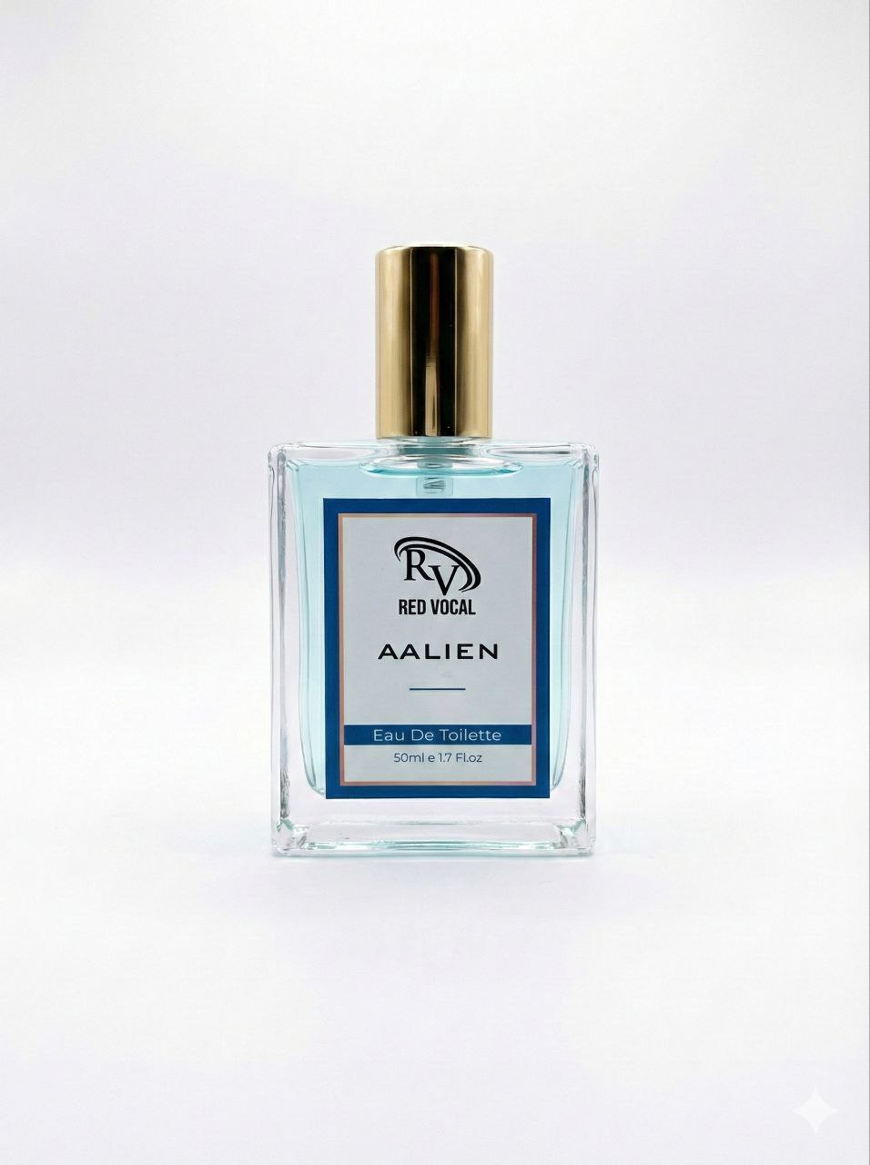 Perfume bottle labeled 'Red Vocal Alien' on a white background Red Vocal Aalien Premium Perfume Eau De Toilette 50ml – Long Lasting Unisex with Woody Amber Notes