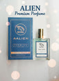 Red Vocal Aalien premium perfume bottle and packaging on a light background Red Vocal Aalien Premium Perfume Eau De Toilette 50ml – Long Lasting Unisex with Woody Amber Notes