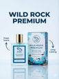 Wild Rock Premium perfume bottle and packaging on a light blue background Red Vocal Wild Rock Premium Perfume Eau De Toilette for Men – 100ml Bold, Fresh & Long-Lasting Fragrance