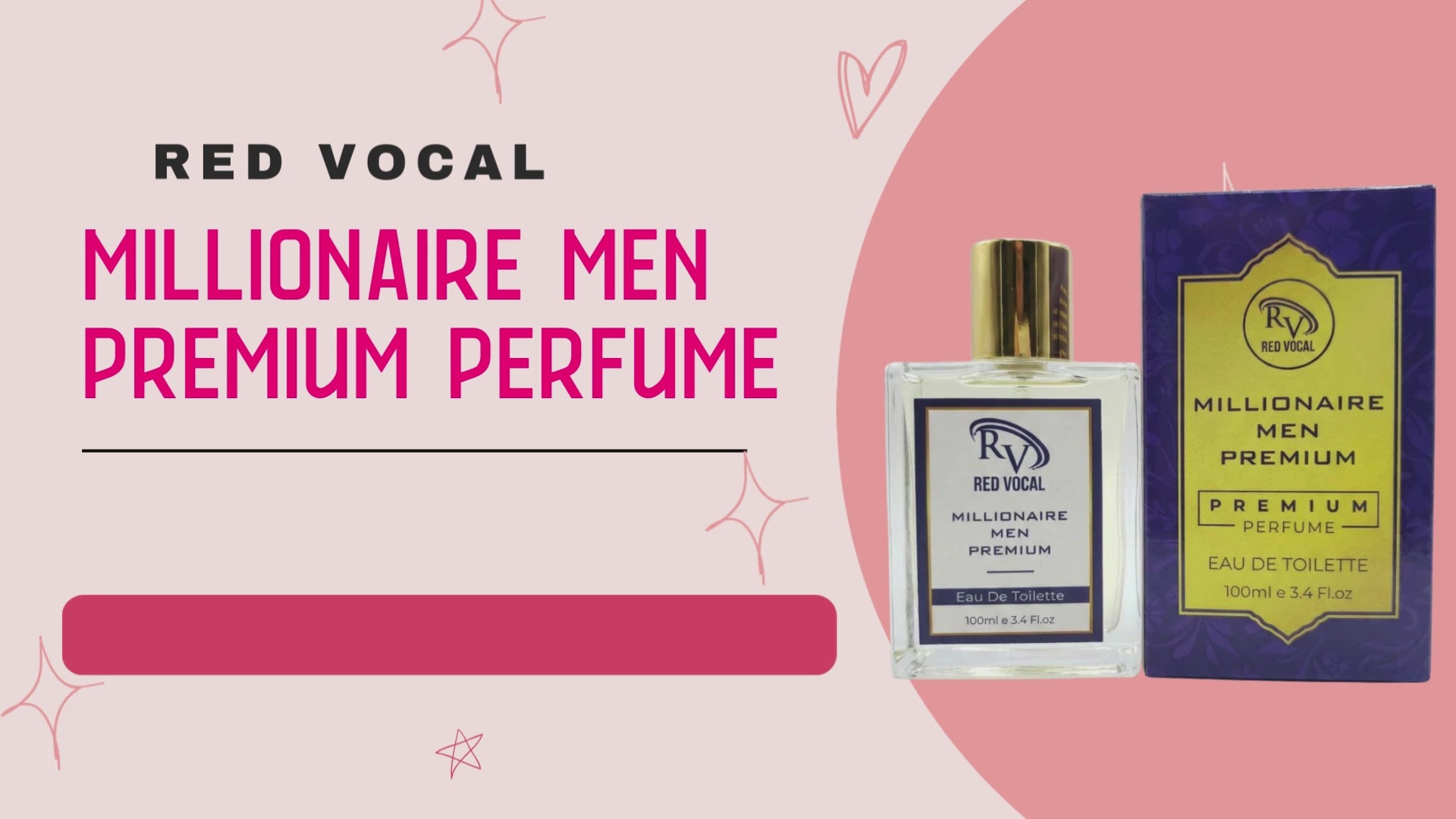 Millionaire Men Premium Perfume Eau De Toilette – Long-Lasting 100ml Bold & Luxurious Fragrance