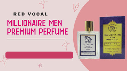 Millionaire Men Premium Perfume Eau De Toilette – Long-Lasting 100ml Bold & Luxurious Fragrance
