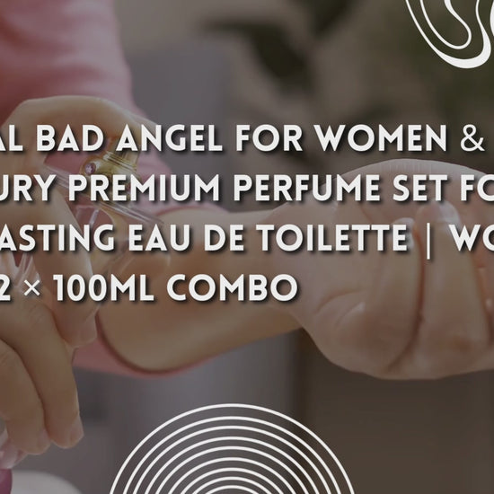 Red Vocal Bad Angel For Women & White Oud Luxury Premium Perfume Set for Unisex | Long-Lasting Eau De Toilette | Women & Unisex | 2 × 100ml Combo