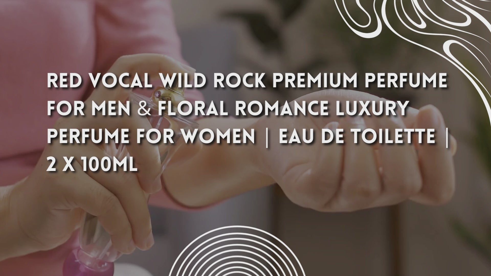 Red Vocal Wild Rock Premium Perfume for Men & Floral Romance Luxury Perfume for Women | Eau De Toilette | 2 x 100ml