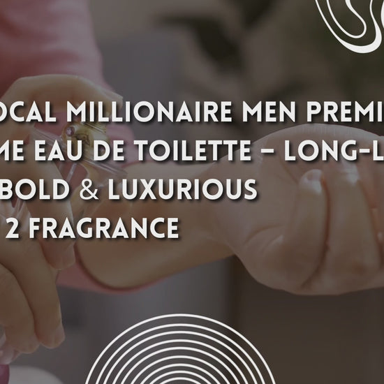 Red Vocal Millionaire Men Premium Perfume Eau De Toilette – Long-Lasting 100ml Bold & Luxurious Set of 2 Fragrance