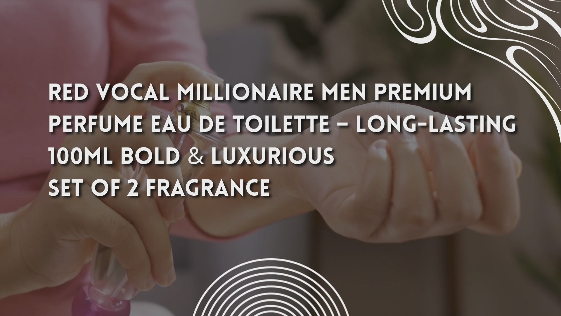 Red Vocal Millionaire Men Premium Perfume Eau De Toilette – Long-Lasting 100ml Bold & Luxurious Set of 2 Fragrance