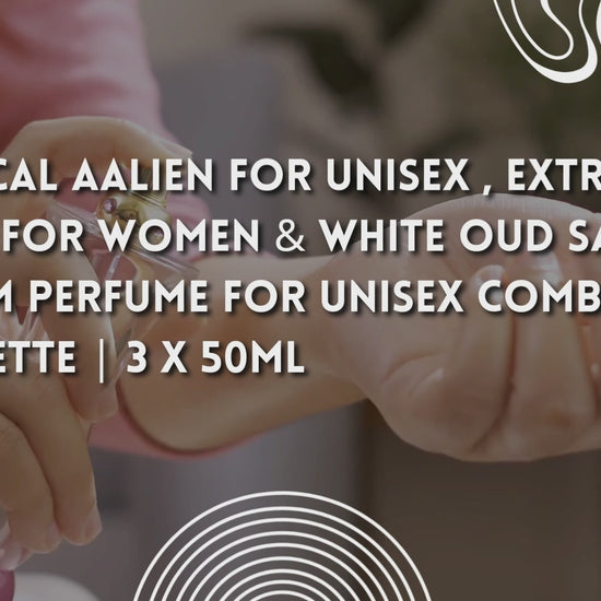 Red Vocal Aalien for Unisex , Extreme Jupiter for Women & White Oud Saffron Premium Perfume for Unisex Combo | Eau De Toilette | 3 x 50ml