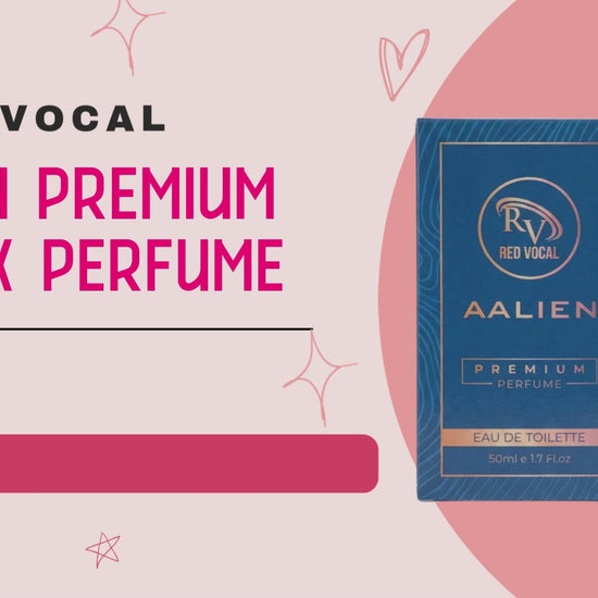 Red Vocal Aalien Premium Perfume Eau De Toilette 50ml – Long Lasting Unisex with Woody Amber Notes