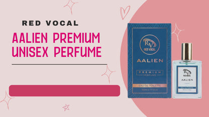 Red Vocal Aalien Premium Perfume Eau De Toilette 50ml – Long Lasting Unisex with Woody Amber Notes