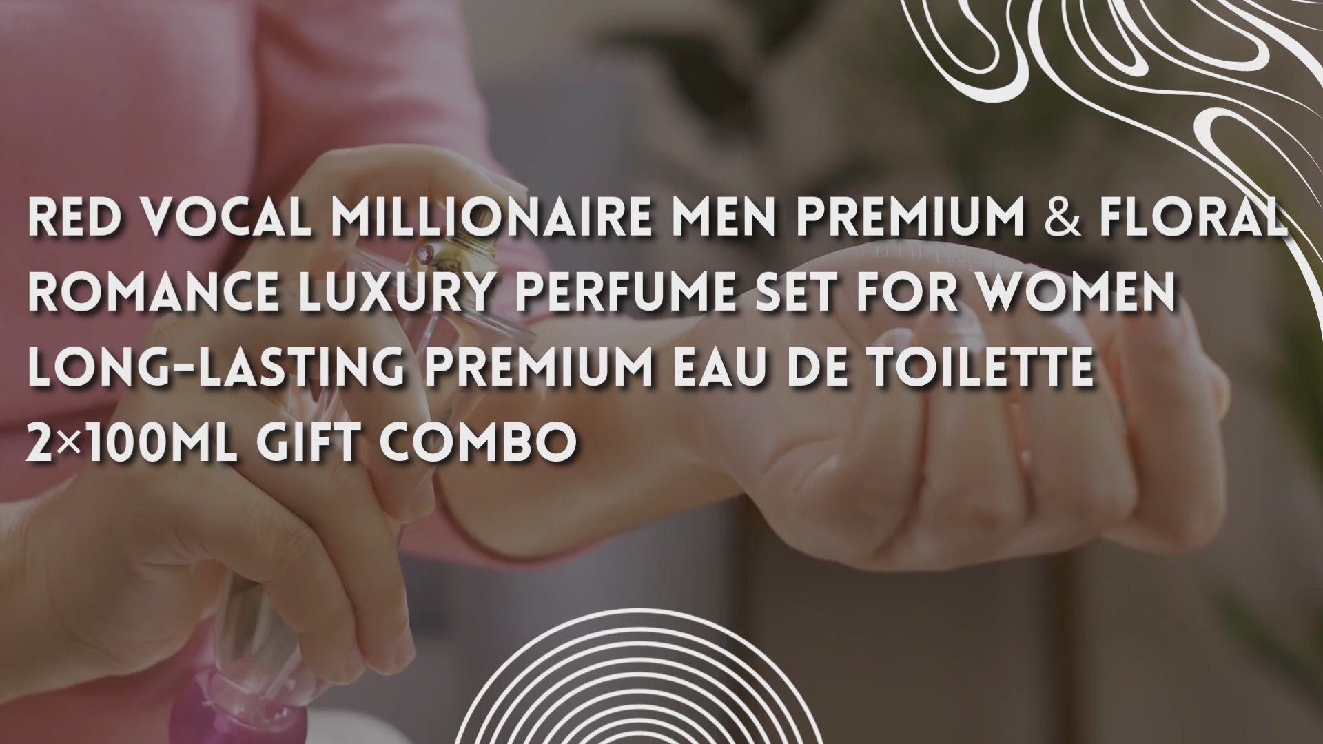 Red Vocal Millionaire Men Premium & Floral Romance luxury Perfume Set For Women | Long-Lasting Premium Eau De Toilette | 2×100ml Gift Combo