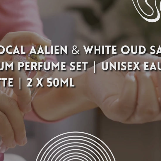 Red Vocal Aalien & White Oud Saffron Premium Perfume Set | Unisex Eau De Toilette | 2 x 50ml