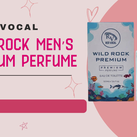 Red Vocal Wild Rock Premium Perfume Eau De Toilette for Men – 100ml Bold, Fresh & Long-Lasting Fragrance
