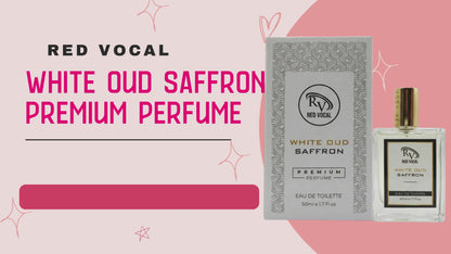 Red Vocal White Oud Saffron Premium Perfume Eau De Toilette 50ml –  Luxury Fragrance For Unisex