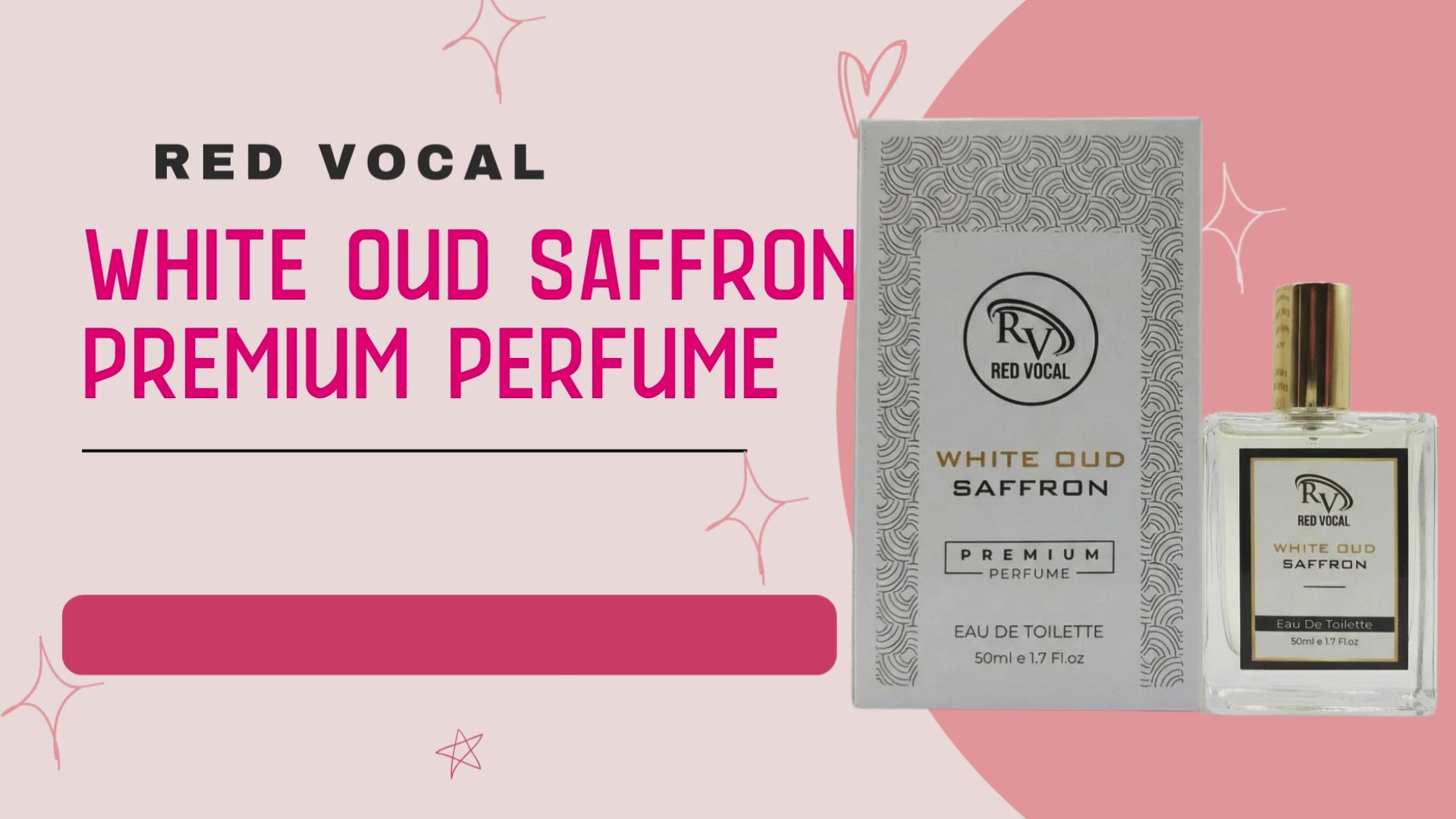 Red Vocal White Oud Saffron Premium Perfume Eau De Toilette 50ml –  Luxury Fragrance For Unisex