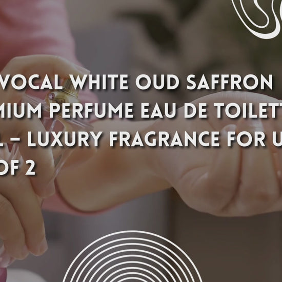 Red Vocal White Oud Saffron Premium Perfume Eau De Toilette 50ml –  Luxury Fragrance For Unisex Set of 2