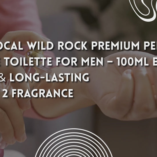 Red Vocal Wild Rock Premium Perfume Eau De Toilette for Men – 100ml Bold, Fresh & Long-Lasting Set of 2 Fragrance