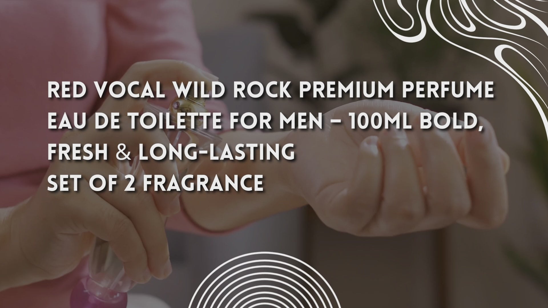 Red Vocal Wild Rock Premium Perfume Eau De Toilette for Men – 100ml Bold, Fresh & Long-Lasting Set of 2 Fragrance